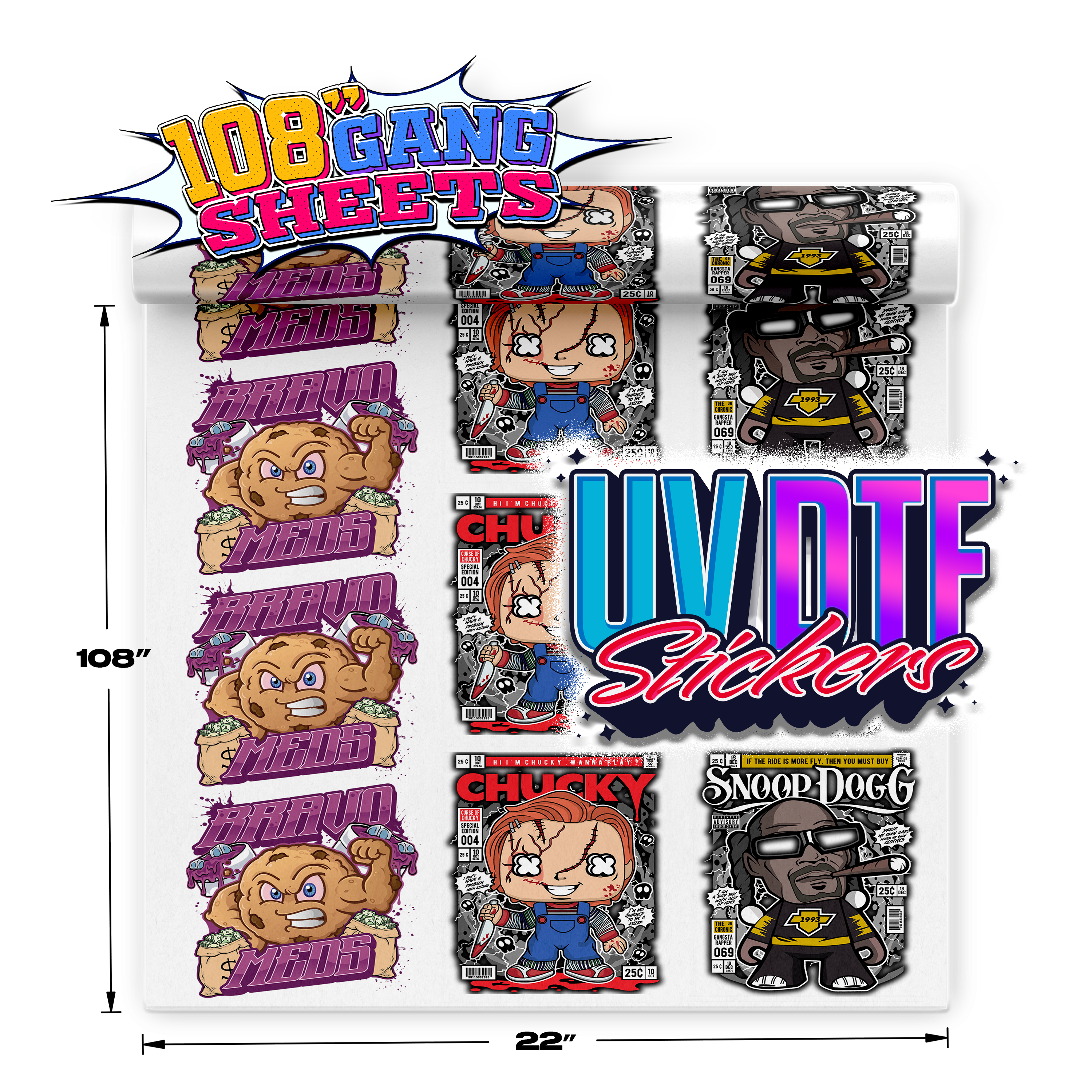 UV DTF Gang Sheet Builder