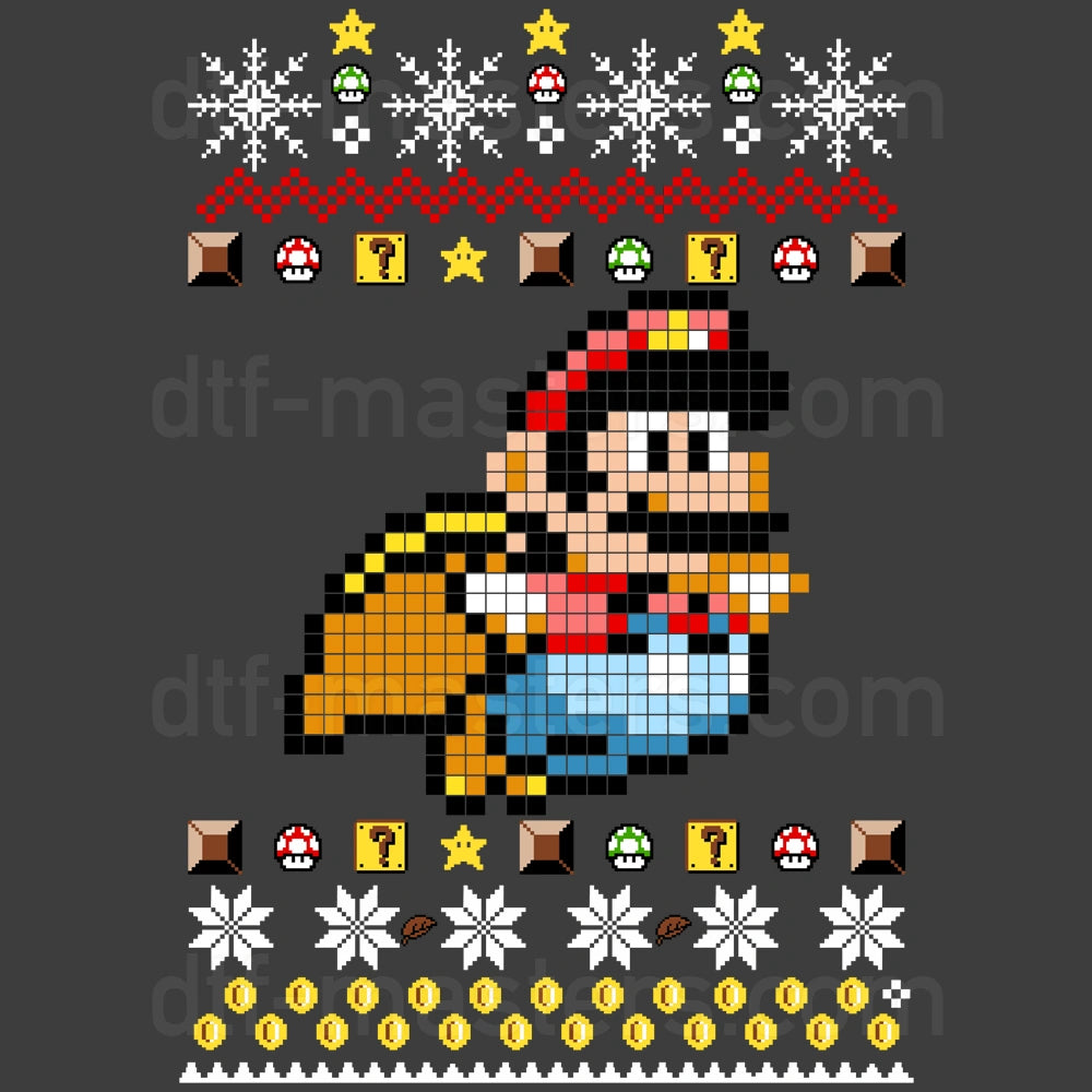 Mario Flying Christmas Ugly Sweater