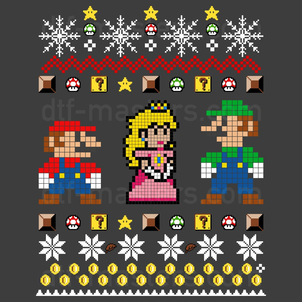 Mario Princess Christmas Ugly Sweater