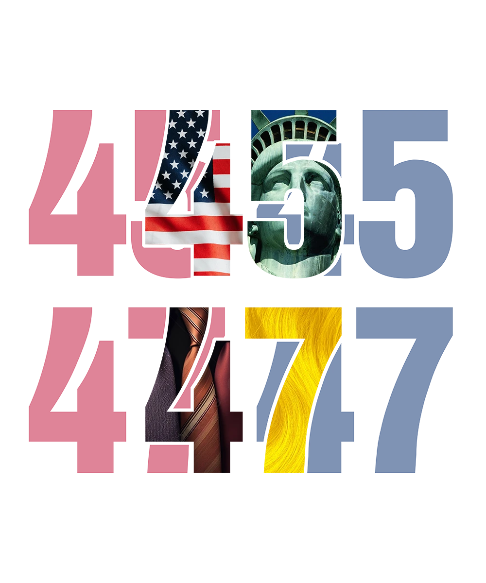 45 47 - Donald Trump - DTF Transfer