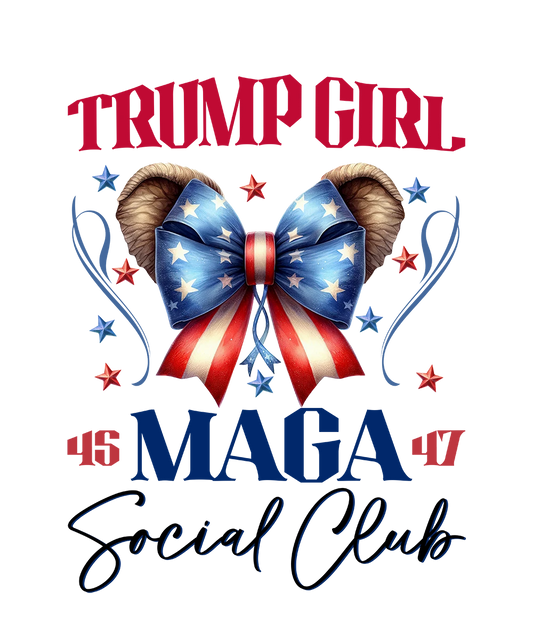 45 47 Maga Social Club - Donald Trump - DTF Transfer